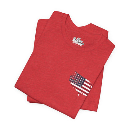 Distressed American Flag Tee