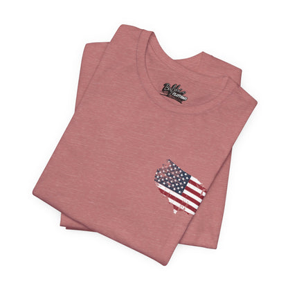Distressed American Flag Tee