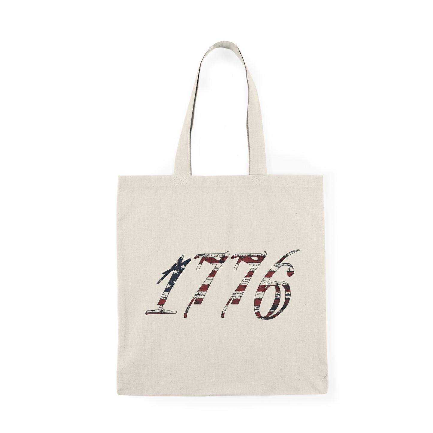 1776 Flag Tote Bag — Cotton Grocery Tote