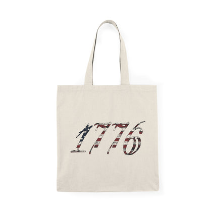 1776 Flag Tote Bag — Cotton Grocery Tote