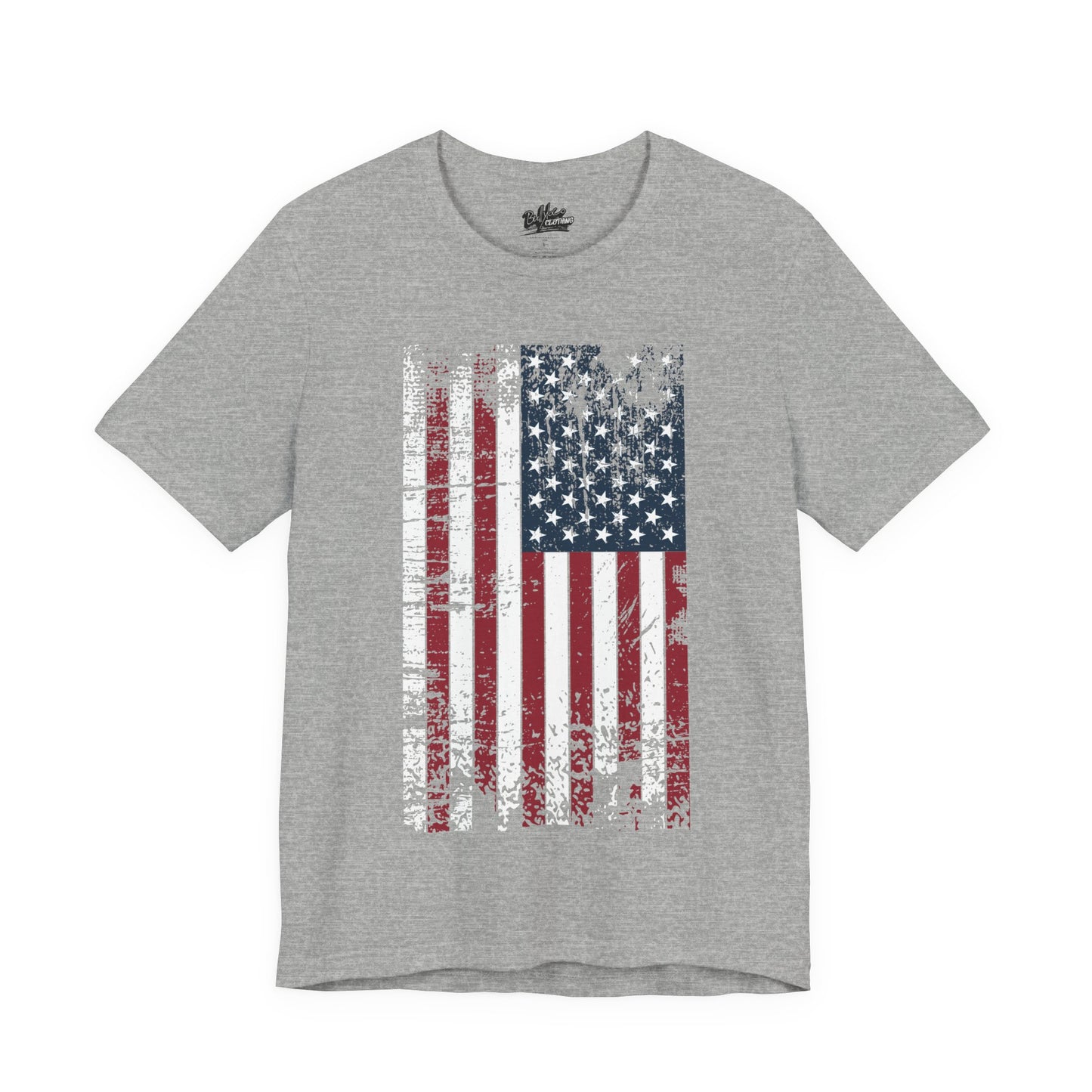 Distressed American Flag T-Shirt — Vintage USA Patriotic Tee