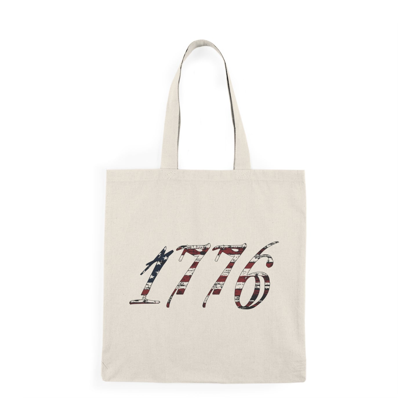 1776 Flag Tote Bag — Cotton Grocery Tote