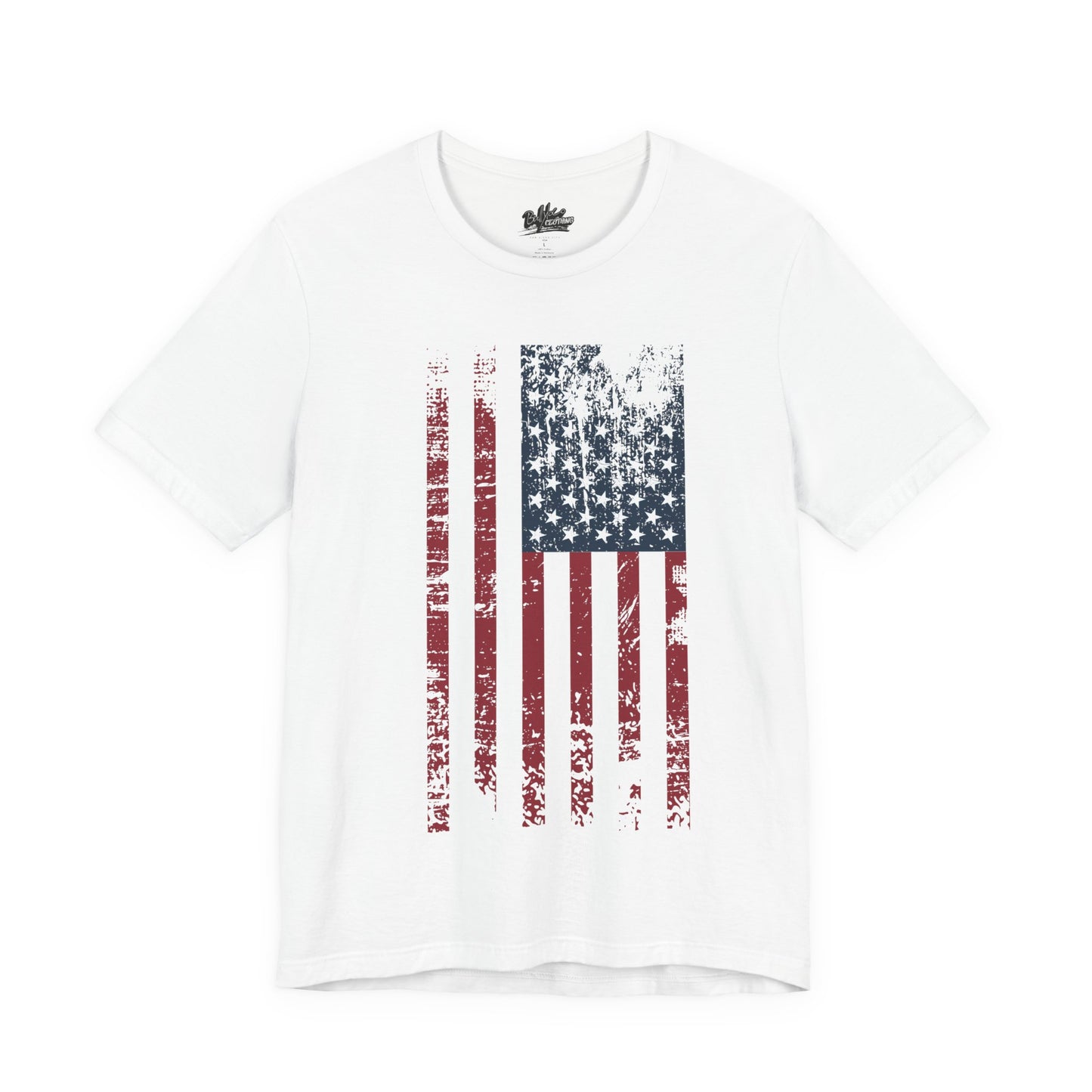 Distressed American Flag T-Shirt — Vintage USA Patriotic Tee