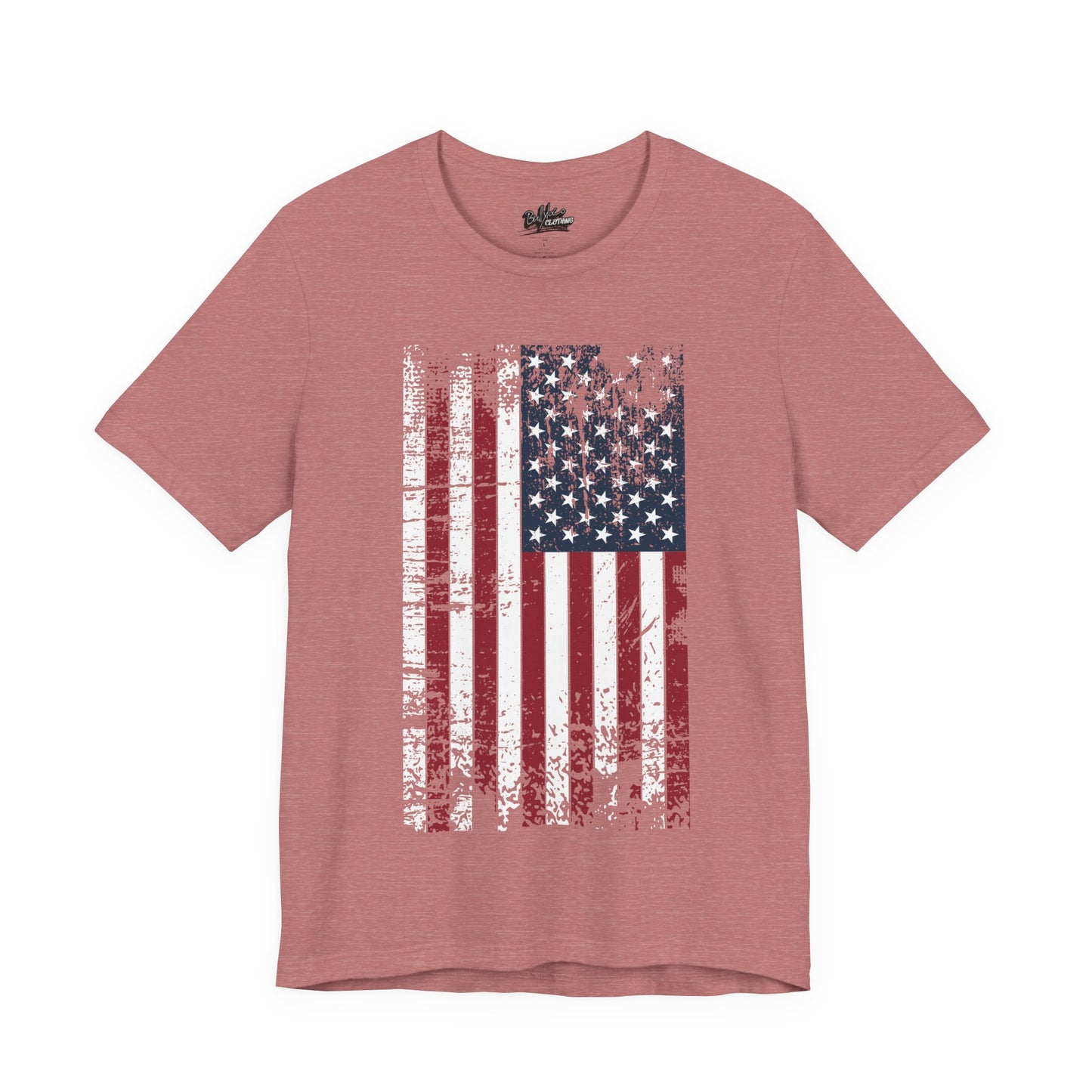Distressed American Flag T-Shirt — Vintage USA Patriotic Tee